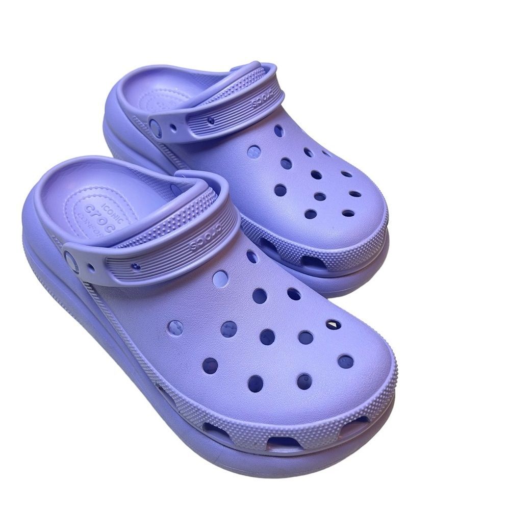 Men's and Women's Classic Crush Clogs in Digital Violet Size Women’s 12 Men’s 10